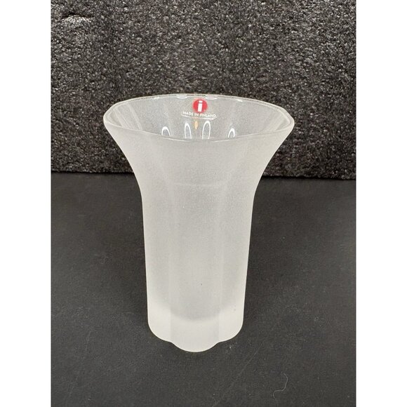 Iittala Other - Iittala Anni Small Maljakko Vase 2738 Matte Glass Finland Valto Kokko